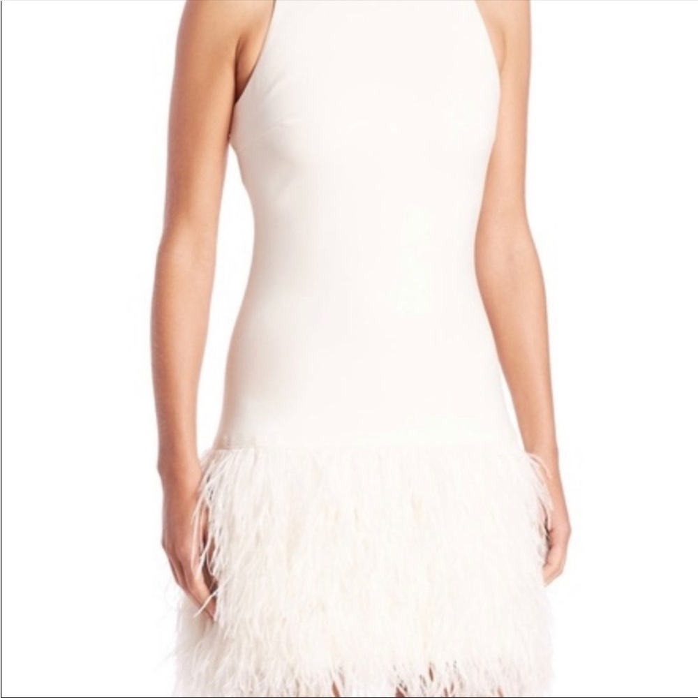 Elizabeth and James ostrich feather Dress